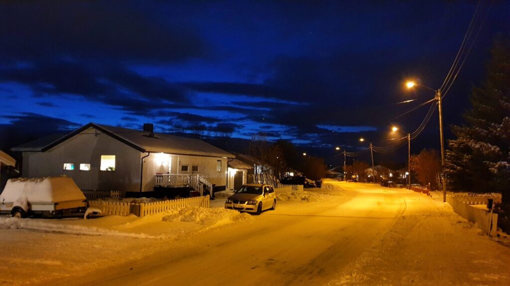 Civil twilight in Vadsø